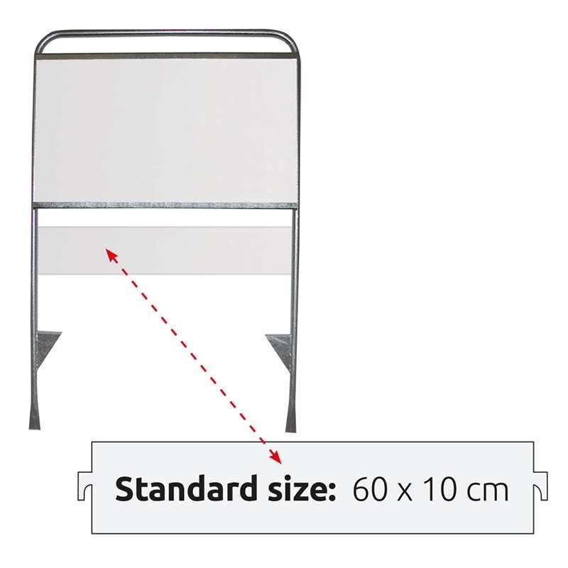 Estate Sign Budget Panel storlek 60x10 cm i 3 mm polystyren #1
