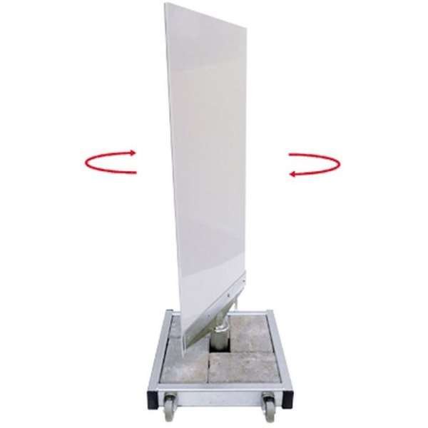 Outdoor Spin-Sign Gatupratare - 40x79 cm - vit #2