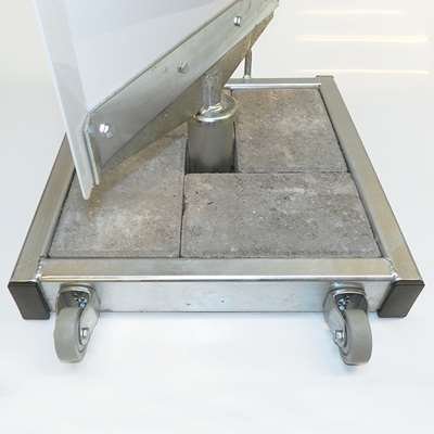Outdoor Spin-Sign Gatupratare - 40x79 cm - vit #4