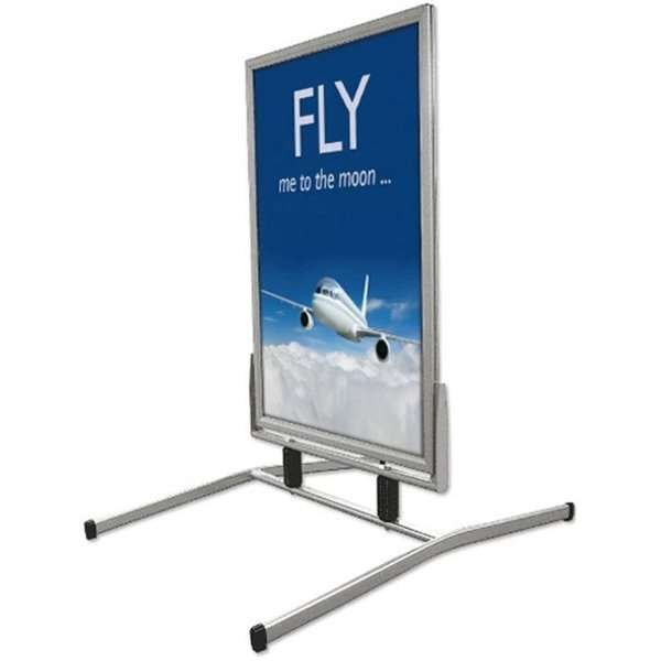 Wind-Line Basic Trottoarpratare - 50x70 cm - silver #2