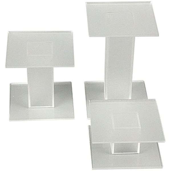 Presentationspodium - 3 Stk. - Matt Transparent #2