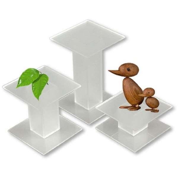 Presentationspodium - 3 Stk. - Matt Transparent #1