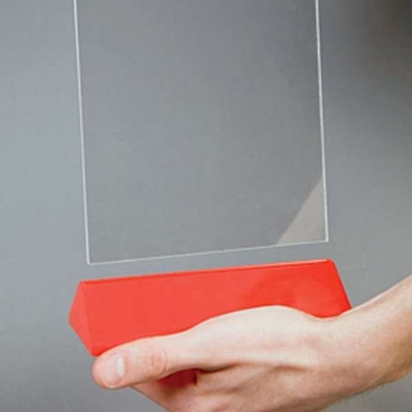 Pyramid Menu korthållare vertikal - A5 - 14,8x21 cm - röd #3