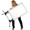 Wind-Line Budget Fjäderställ Trottoarpratare - 70x100 cm - silver #21