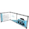 Crown Truss 10 L-form 3 x 6 m - svart #1