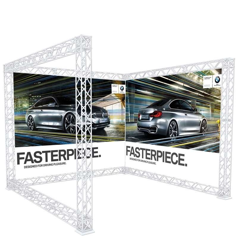 Crown Truss 10, U-form 3 x 3 m, vit #1
