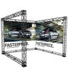 Crown Truss 10 U-form 3 x 3 m - svart #1