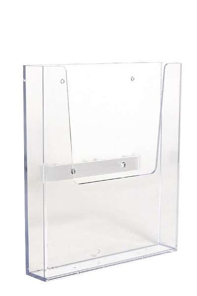 CROWN TRUSS 10x10, Broschyrdispenser A4 med beslag - vit #1