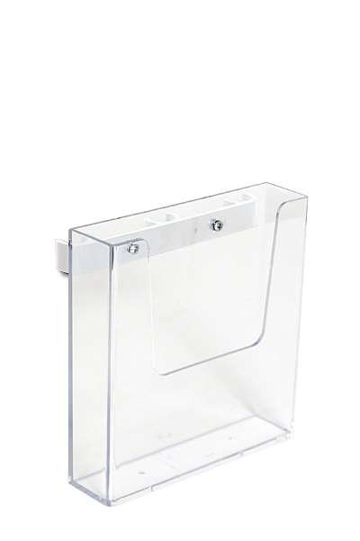 CROWN TRUSS 10x10, Broschyrdispenser A5 med beslag - vit #1
