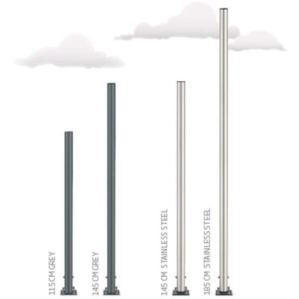Stångstativ - 115cm - Grå #7