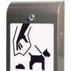 Hundväska dispenser, grå, med A4 informationsblad #3