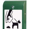 Hundväska dispenser, grön, med A4 infodisplay #2