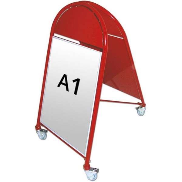 New Gotik Lux Gatupratare med logoplade - A1 - rød #1