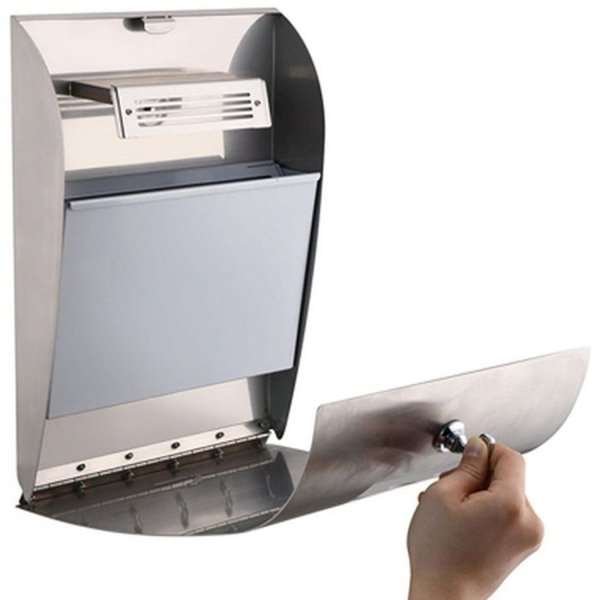 Askkopp konvex i borstat stål