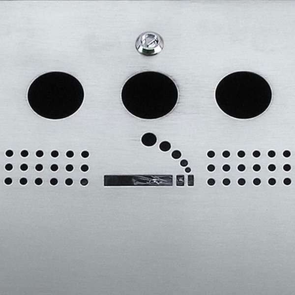 Askfat i borstat stål