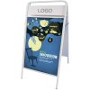 Expo Sign Gatuställ/Easy Sign Gatupratare - 70x100 cm - vit #5