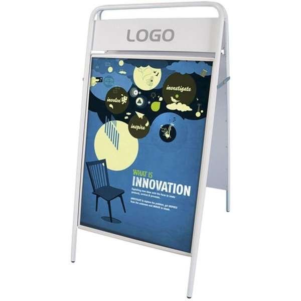 Expo Sign Gatuställ/Easy Sign Gatupratare - 70x100 cm - vit #5