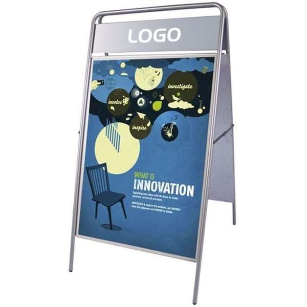 Expo Sign Gatuställ/Easy Sign Gatupratare - 50x70 cm - silver #2