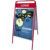 Expo Sign Gatuställ/Easy Sign Gatupratare - 50x70 cm - röd #2