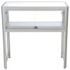 Showcase Desk Duo, alu/silver, glasmonter med LED-ljus och lås #5