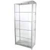 Showcase Tower Duo glasmonter med LED-ljus och lås - silver #2