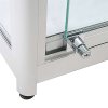 Showcase Tower Duo glasmonter med LED-ljus och lås - silver #3