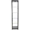 Vitrin vitrinskåp - Showcase Tower Solo glasmonter med LED-ljus och lås - svart #10