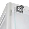 Vitrin vitrinskåp - Showcase Tower Solo glasmonter med LED-ljus och lås - silver #3