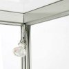 Vitrine vitrinskåp - Showcase Counter Duo glasmonter med LED-ljus och lås - silver #4