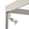 Vitrine vitrinskåp - Showcase Counter Solo glasmonter med LED-ljus och lås - silver #5