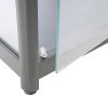 Glasvitrin Counter Solo Silver #5