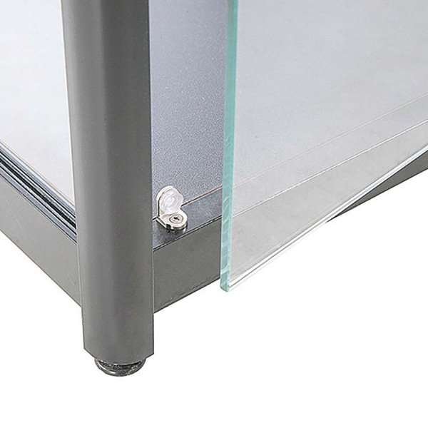 Glasvitrin Counter Solo Silver #5