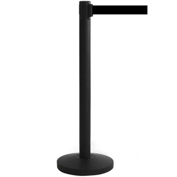 Svart Barriärstolpe - 1 Stativ med 3 meter svart tejp #1