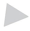 Magnet triangel 2x2 cm (49 st. per ark) - Grå #1