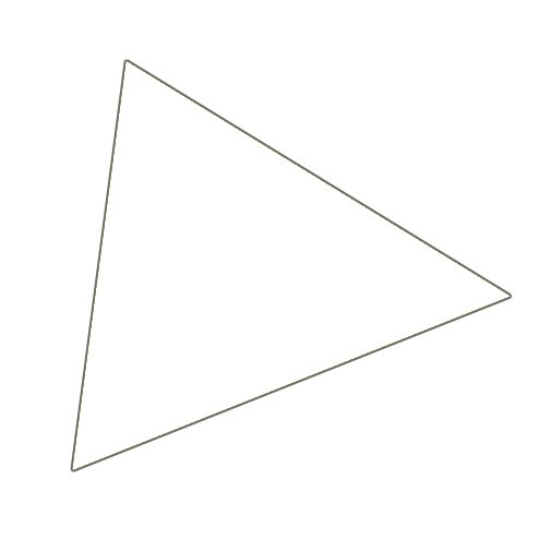 Magnet triangel 2x2 cm (49 st per ark) - Vit #1