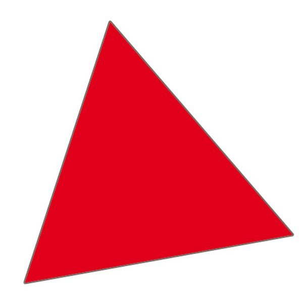 Magnettriangel 1x1 cm (180 st per ark) - Röd #1