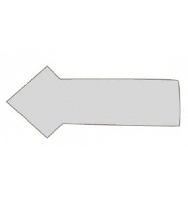 Magnetpil 1x2 cm (30 st per ark) - Grå #1