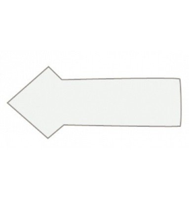Magnetpil 1x2 cm (30 st per ark) - Vit #1