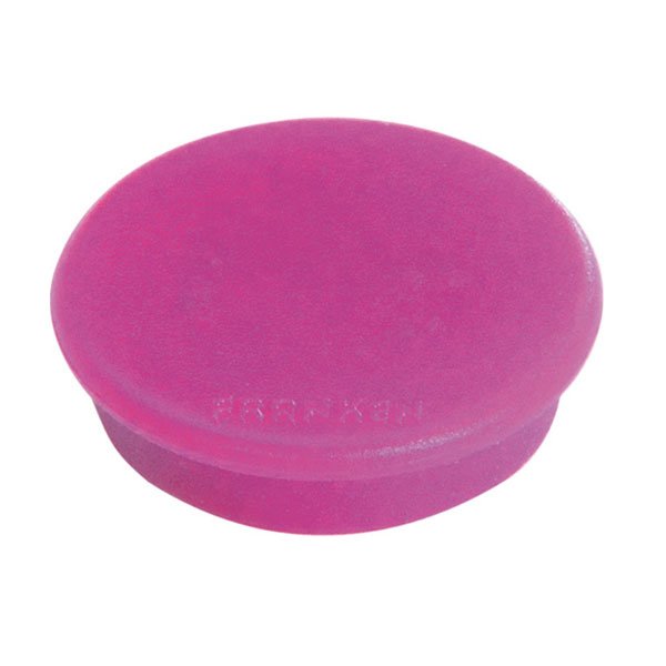 Magneter i 6 färger, paket med 10 st. Ø32 mm - Pink #1