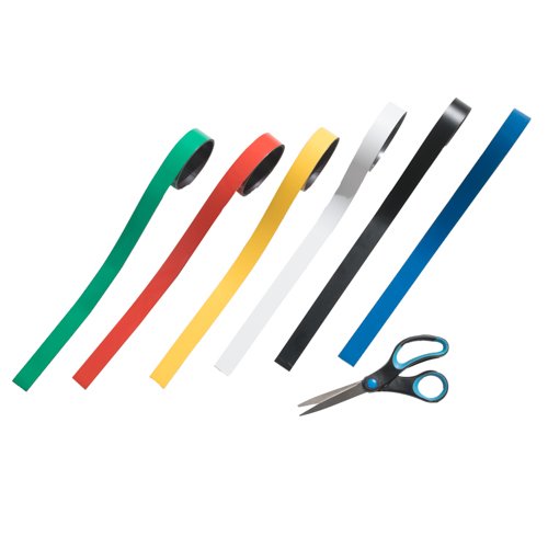 Magnetband i 6 olika färger - 1 m - 25,0 mm - Röd #1