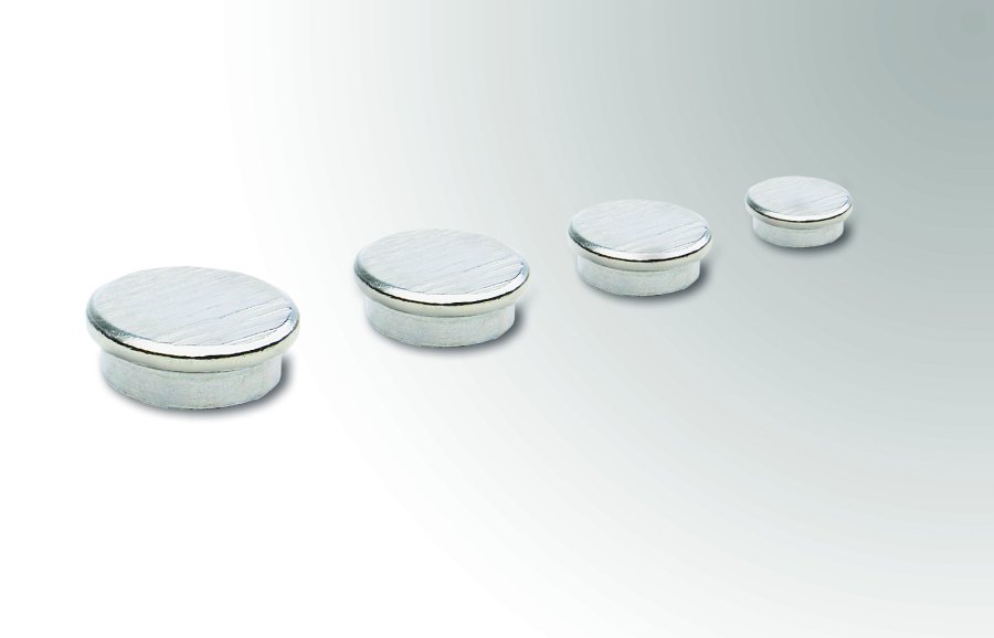 Kraftiga metalmagneter i förpackning med 10 st. - Ø 20 mm #1