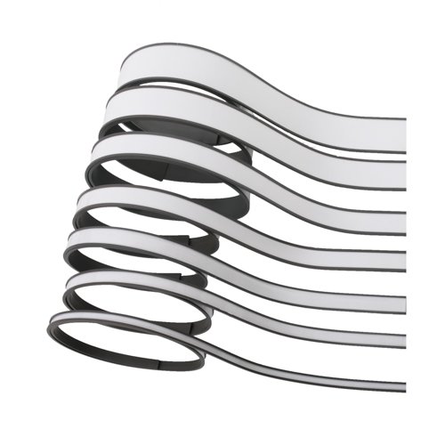 Magnetband C-profil m. etiketter och skyddsfolie 1 meter - 25,0 mm #1