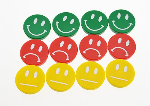 Smiley-magnet - Grön/glad smiley #1