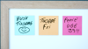 Magnetisk post-it, ljusgul #2