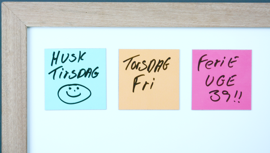 Magnetisk post-it, ljusgul #2