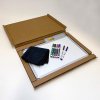 Whiteboard lackerad, 45 x 30 cm, inkl. mikrofiberduk och 6 tuschpennor #3