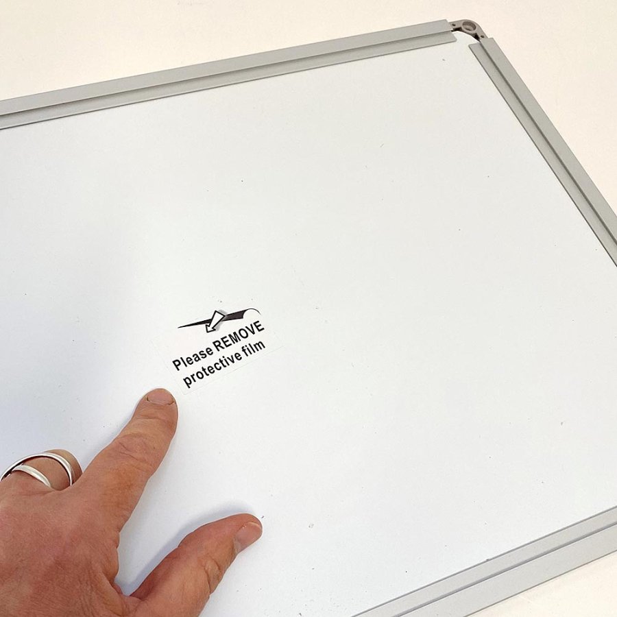 Whiteboard lackerad, 45 x 30 cm, inkl. mikrofiberduk och 6 tuschpennor #5