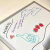 Whiteboard lackerad, 45 x 30 cm, inkl. mikrofiberduk och 6 tuschpennor #10
