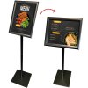BASIC Infostand A4 - 92mm hög - A3 Klickramprofil 25mm, svart #1