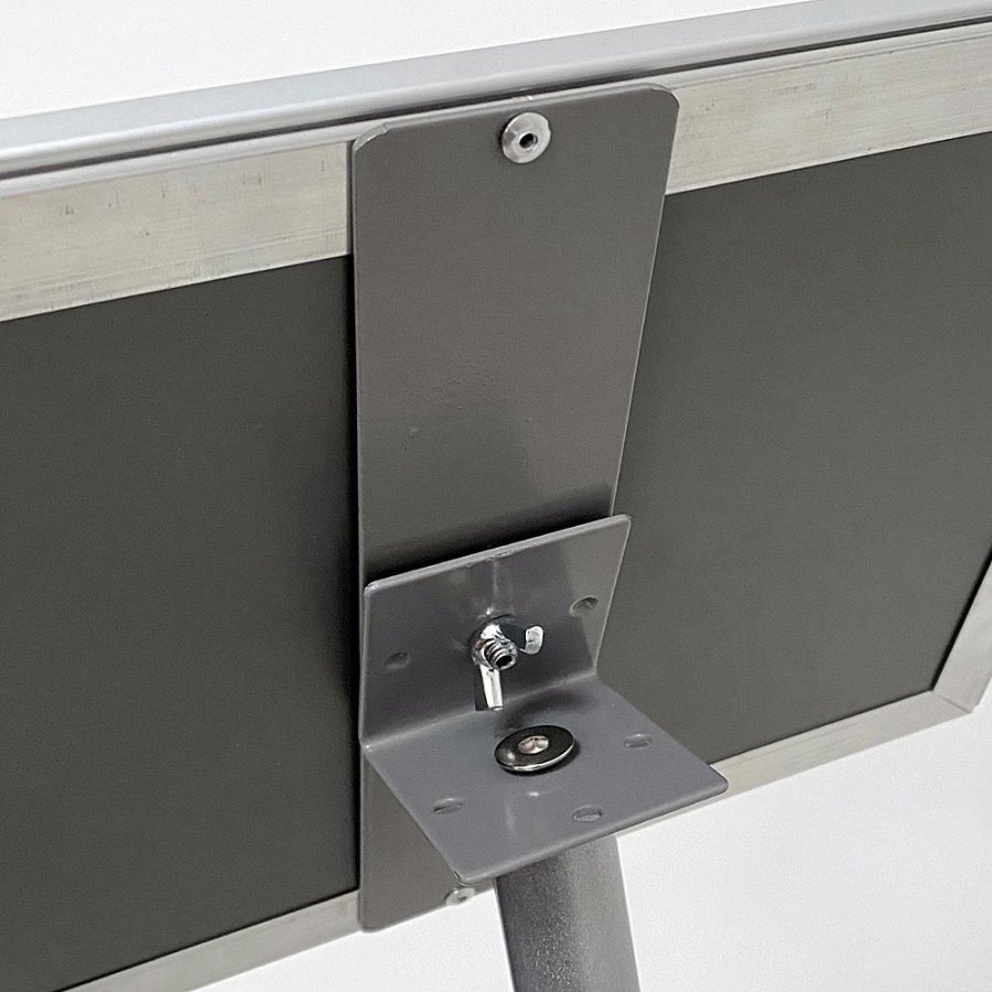 BASIC Infostand A3 - 92mm hög - A3 Klickram profil 25mm, silver #10